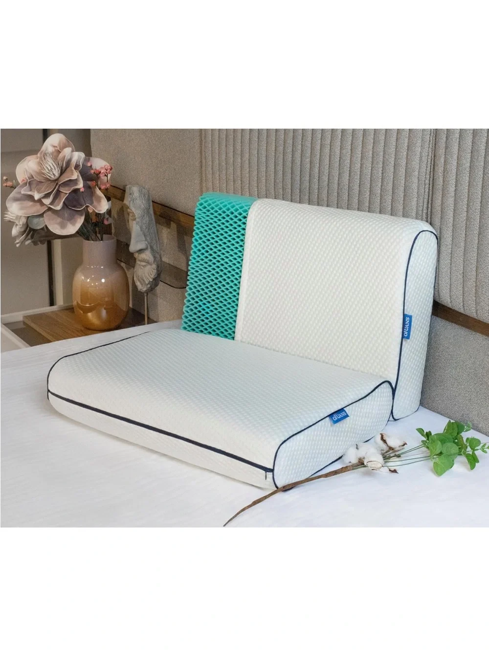 Cooling King Size Pillow Memory Foam Spring Anti Aging Anti Allergic Orthopedic